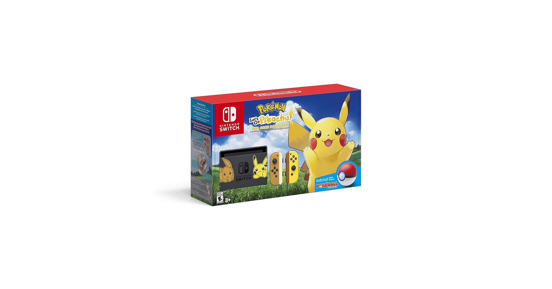 Nintendo Switch Pikachu ピカチュウ・イーブイエディション Amazon.com: Nintendo Switch Console Bundle- Pikachu & Eevee