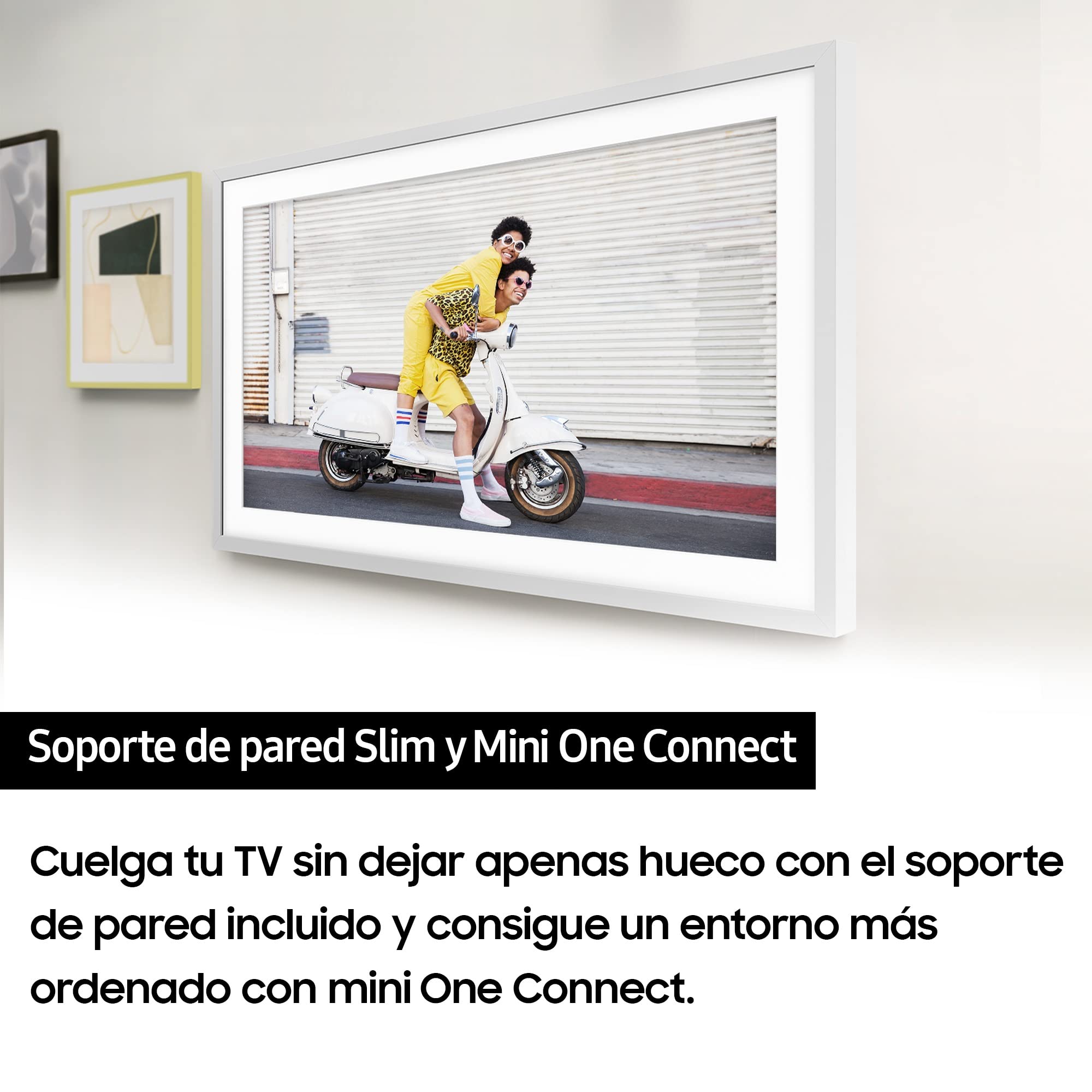 Samsung TV The Frame 2023 32 Pouces QLED TQ32LS03C, Écran Full HD Sans Reflets, Téléviseur Cadre Photo, Smart TV, Accès Art Store, Technologies OTS Lite et Q-Symphony, Accroche Murale et Pieds Inclus