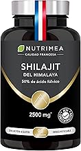 Shilajit - 2500mg - 50% Fulvic Acid - High Concentration - Pure Shilajit Resin - Energy, Cognition & Performance - 90 Vegan Capsules - Made in France - Nutrimea