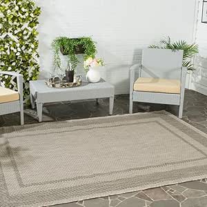 SAFAVIEH Courtyard Collection 8' X 10' Beige / Beige CY8520