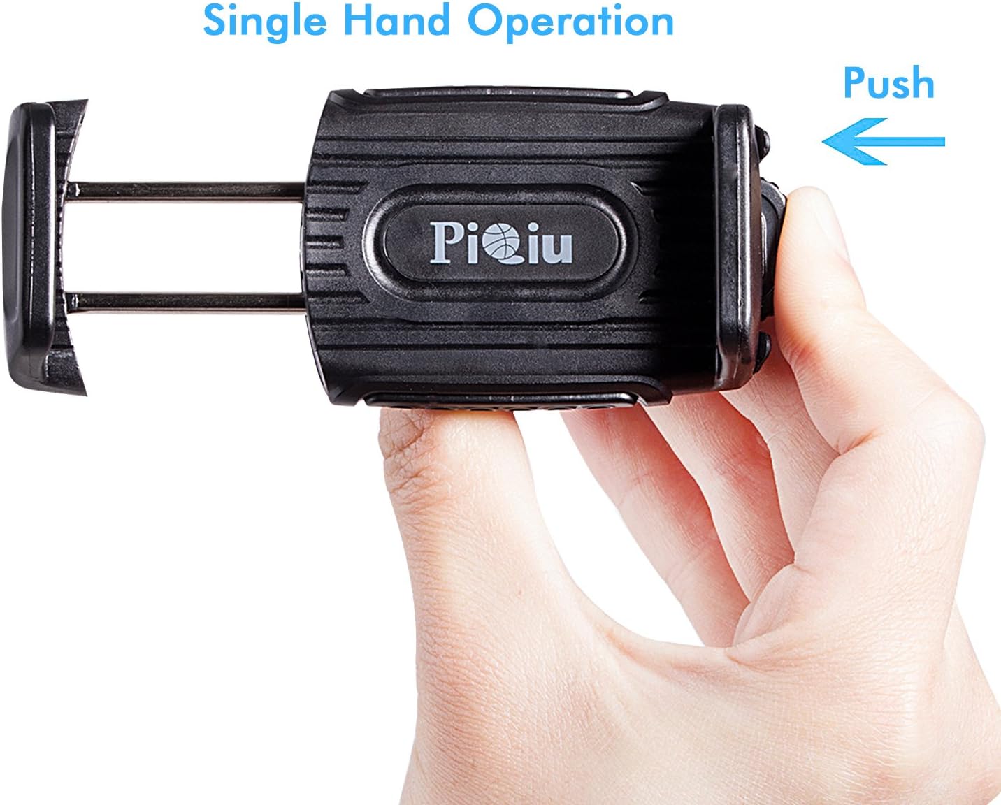 [2016 New Release]Car Phone Holder, Piqiu Portable Universal [Air Vent perfume] Car Phone Holder Car Mount Holder Easy installation Car Cradle for iPhone 6S/6S Plus/6/6 Plus/5 SE,Galaxy Note 5/ Galaxy S6 Edge Plus/ Galaxy S6/S6 Edge/Note 4 and More Devices - Black