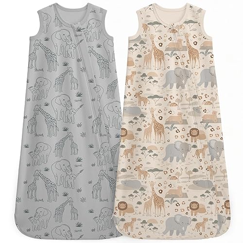 Miniatura 20 de Saco de dormir para bebé de 0 a 6 meses, 3 unidades, 100 % de algodón, ligero, con un TOG de 0.5, manta portátil, saco de dormir para bebé