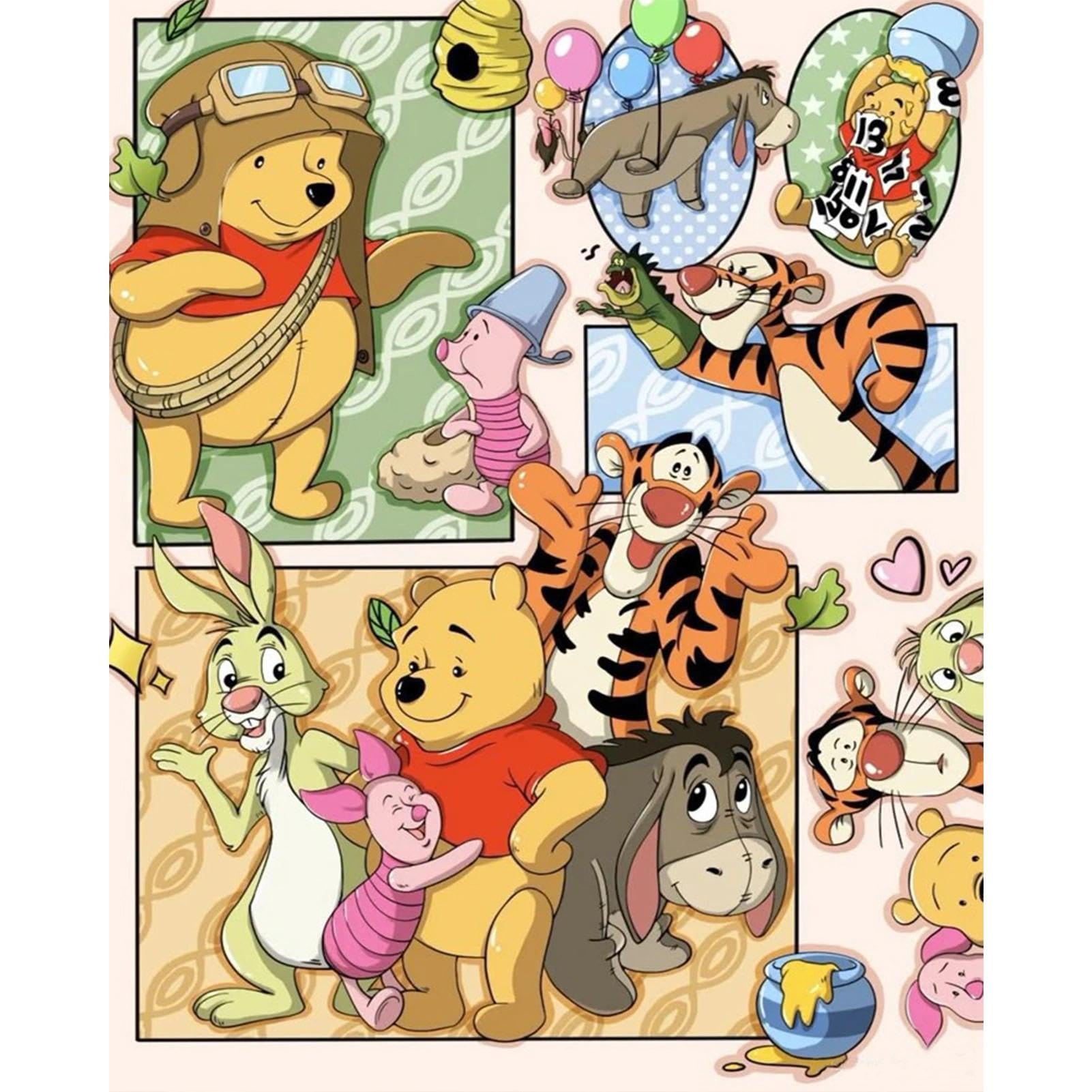 Paint by Numbers for Adults Kits, Cartoon Painting by Number Kits On Canvas,Without Frame DIY Color Oil Painting Acrylic Paints,Home Wall Decor 16x20in/40x50cm