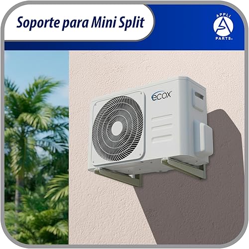 Miniatura 4 de Appli Parts Soporte para montaje en pared de Unidad Condensadora Externa de Mini Split hasta 100kg modelo APAB-2100 incluye kit de fijación, pernos