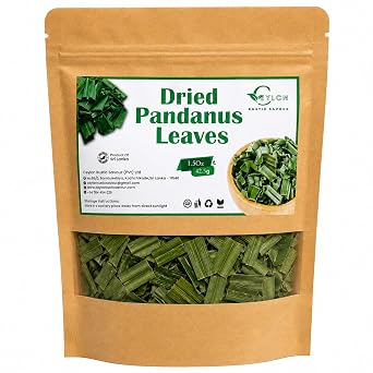 Pandan Leaves 1.5 oz. 100% Pure, Pandan Leaf Tea Aromatic Pandanus Leaf Air Dried Natural Dried Pandan Tea