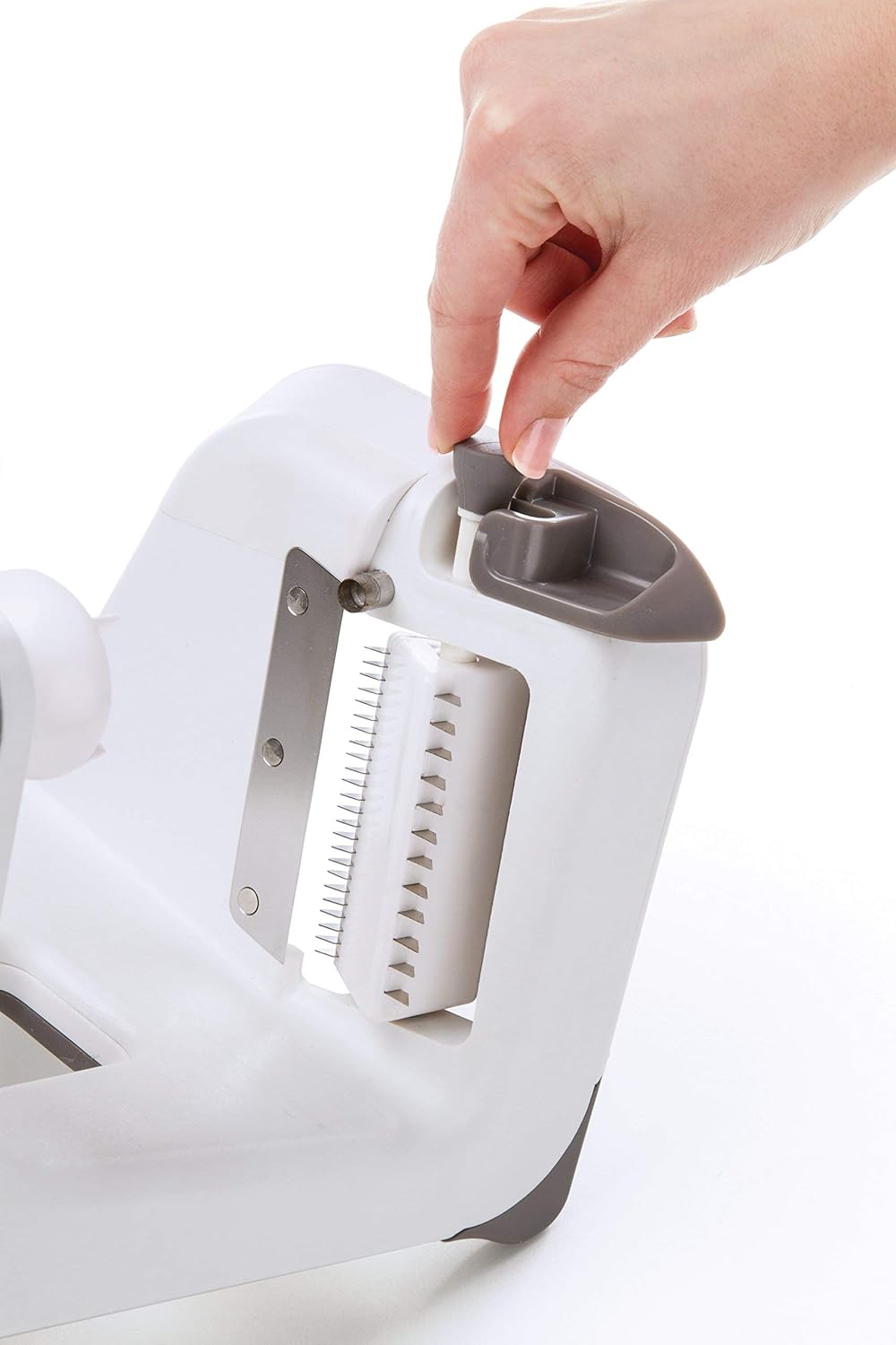 PL8 Professional Spiralizer - Multi-Functional Vegetable Spiral Cutter with 3 Blade Options, Dishwasher Safe, Perfect for Zoodles, Ribbons, and Garnishes