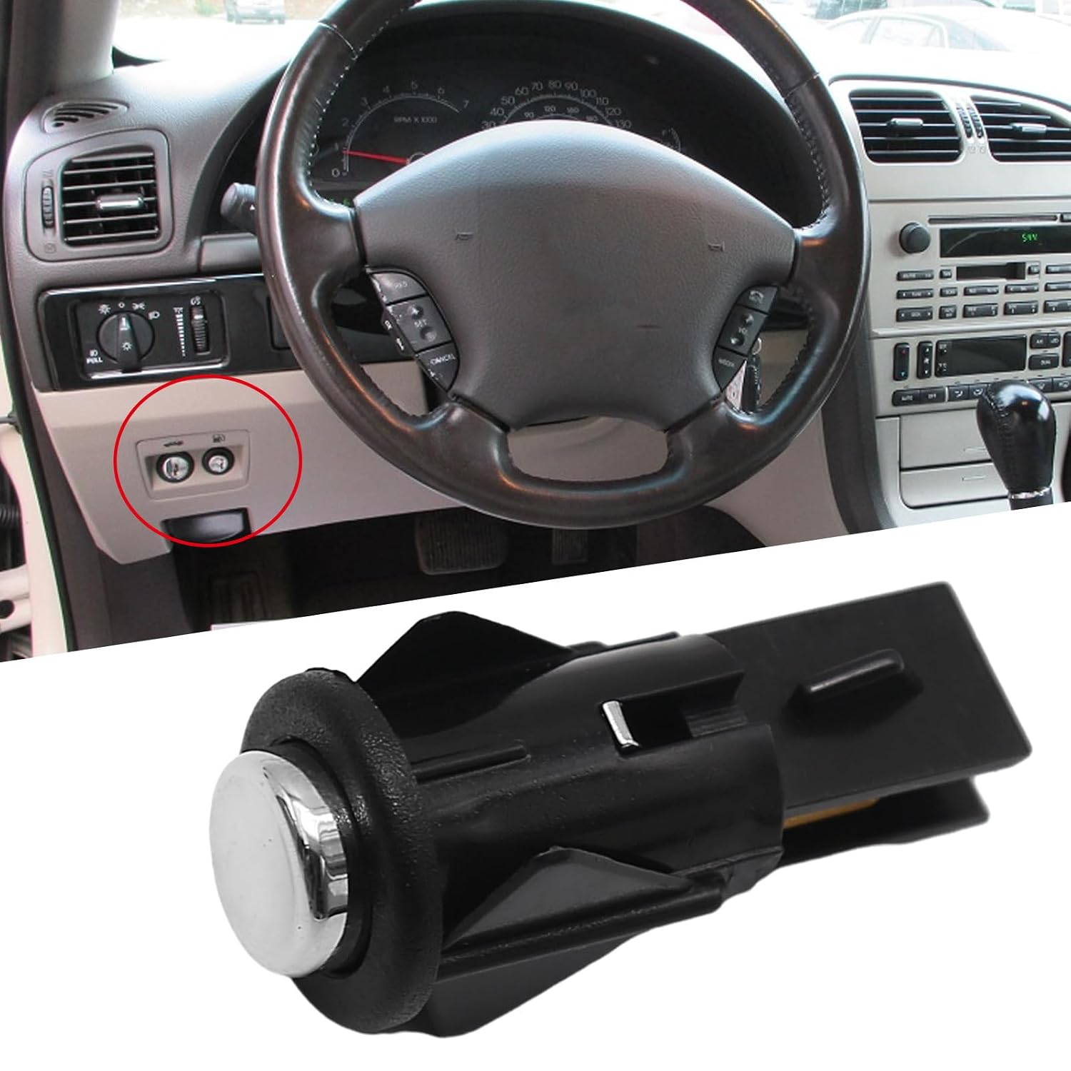 Fuel Door Release Switch Replacement for Ford Crown Victoria, Lincoln LS, Replacement Mercury Grand Marquis, Marauder 1994-2006 Replace 901-350 3W7Z9B242AA F2AZ9B242A F3LY19E616A