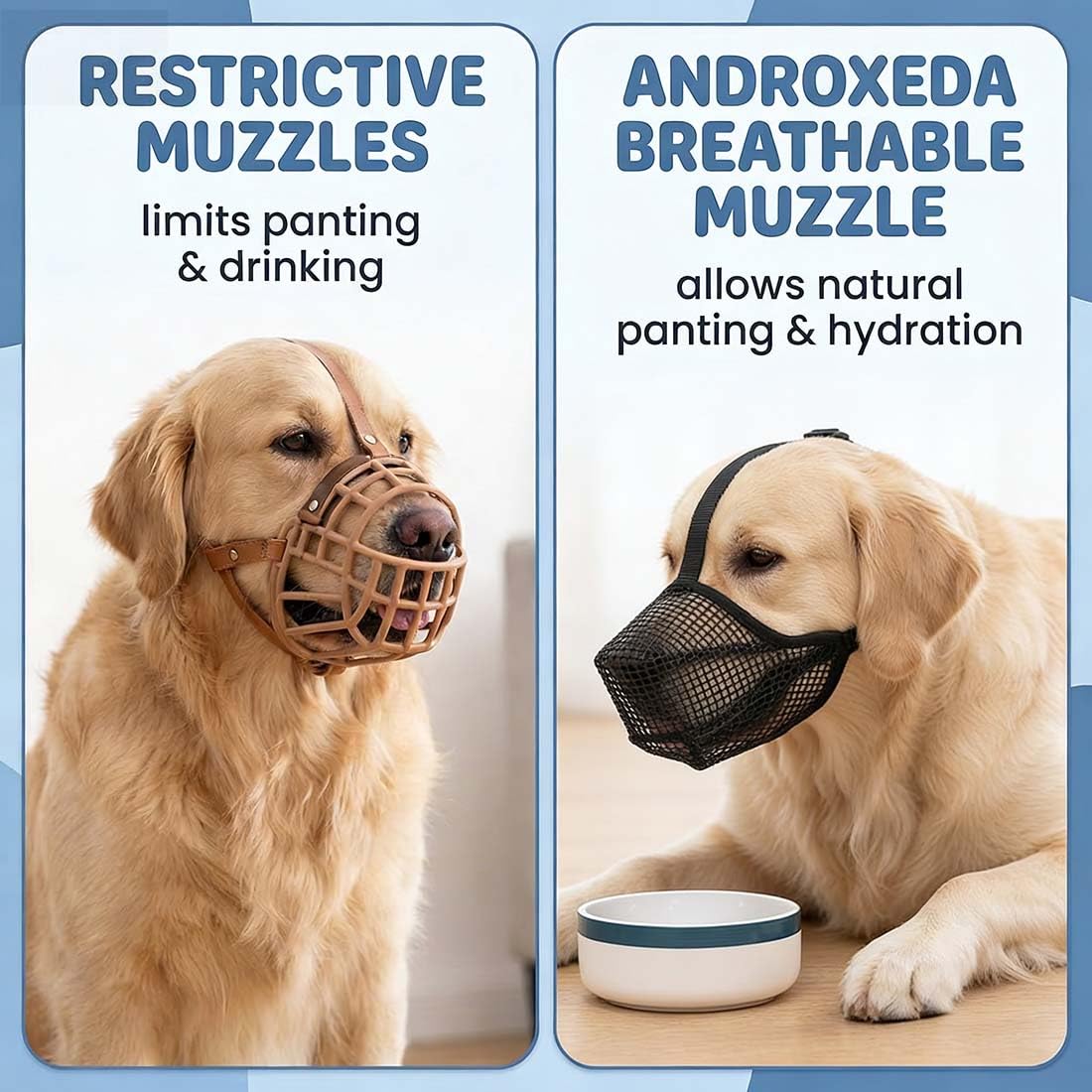 Museruola per Cani, Morbida e Regolabile in Nylon Traspirante, Impedisce di Mangiare, Masticare e Abbaiare, Ideale per Passeggiate e Addestramento, L, Nero