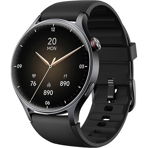 aeac Smart Watch for Men Women, AMOLED Ultra-Clear Screen Fitness Trackers with Heart Rate/Sleep/SpO2 Monitor, Smartwatch for iPhone/Samsung/Android, 110+ Sport Modes Waterproof Reloj Inteligente