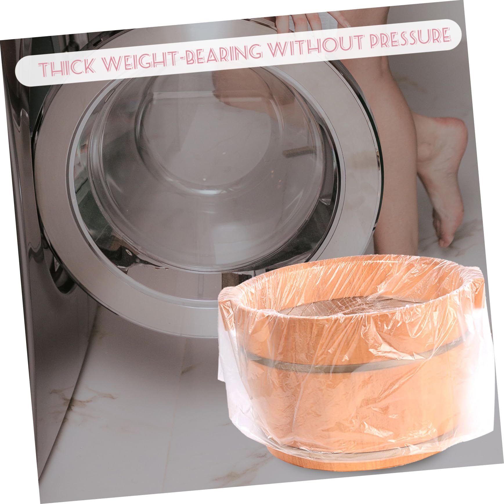 BESPORTBLE 100Pcs Disposable Foot Bath Bags Thickened Foot Soaking Pouches for Home and Travel Foot Tub Liners for Salon and Spa Easy to Use and Store for and Relaxation