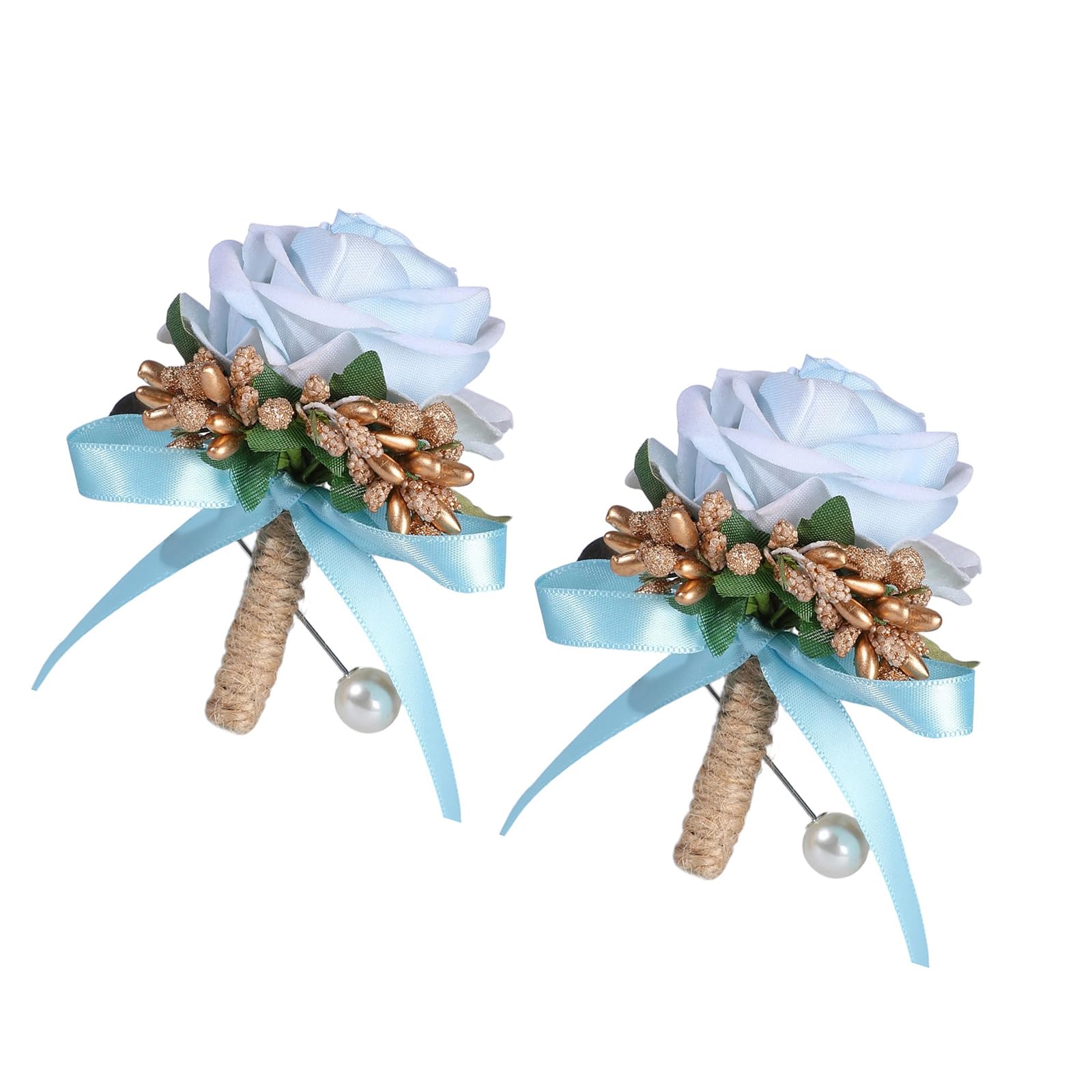 Kaeltsyn Corsage Artificial Floral Boutonnieres for Bridesmaids and Groomsmen Wedding Prom Party Decorations Wedding Stuff