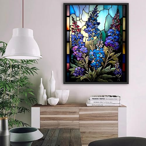 Miniatura 3 de Pintura de flores por números para adultos, pintura por números para adultos principiantes, pintura de flores por números para regalo, decoración de