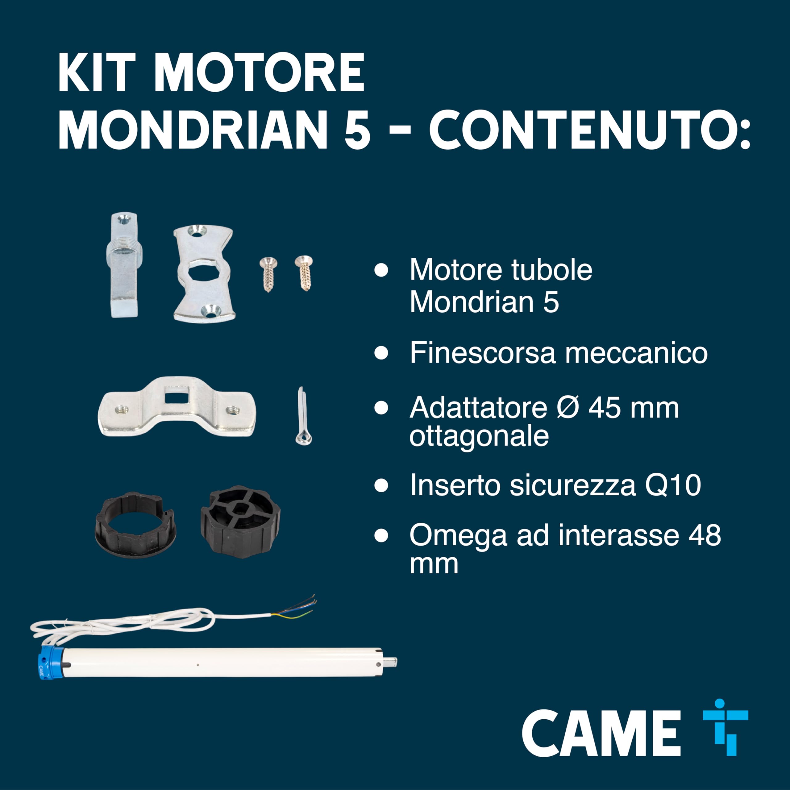 Came Kit Tubolare MONDRIAN per tapparelle potenza 30NM
