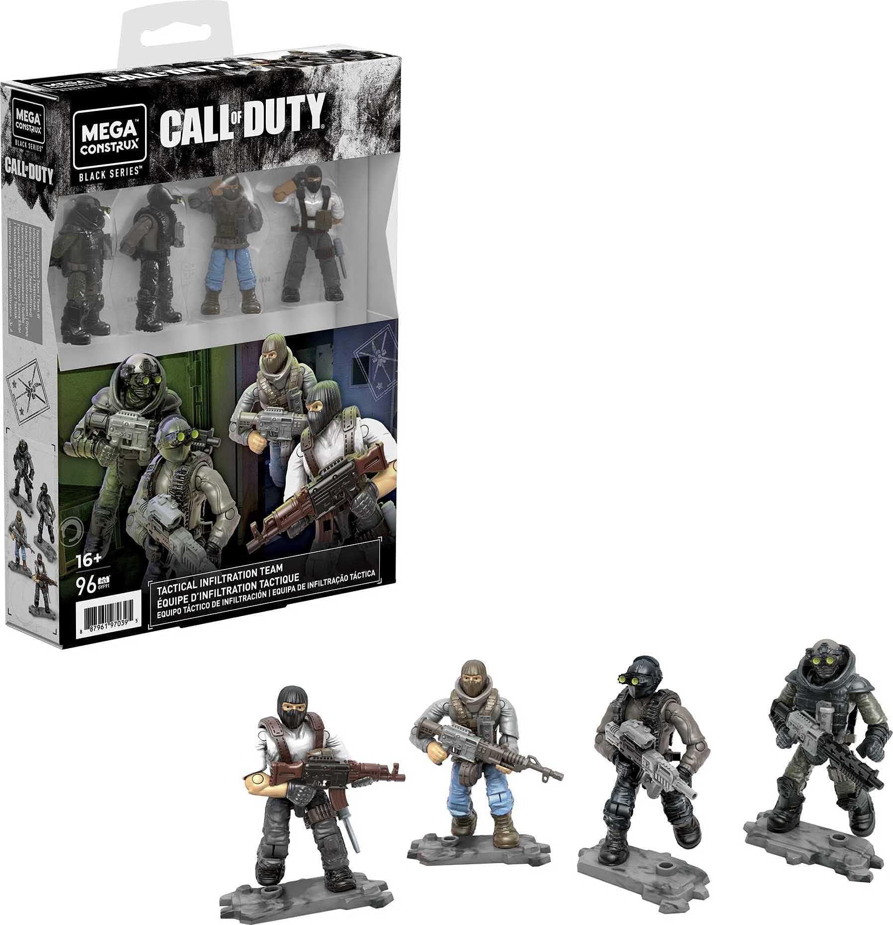 Mega Construx Call of Duty Tactical Infiltration Team, Multi (GYF91), 16 years and up, 86 pieces