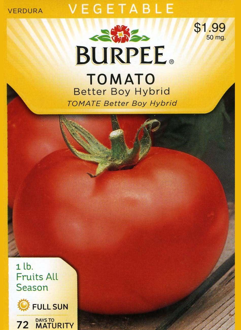 Amazon.com : Burpee 64774 Tomato Better Boy Hybrid Seed Packet ...