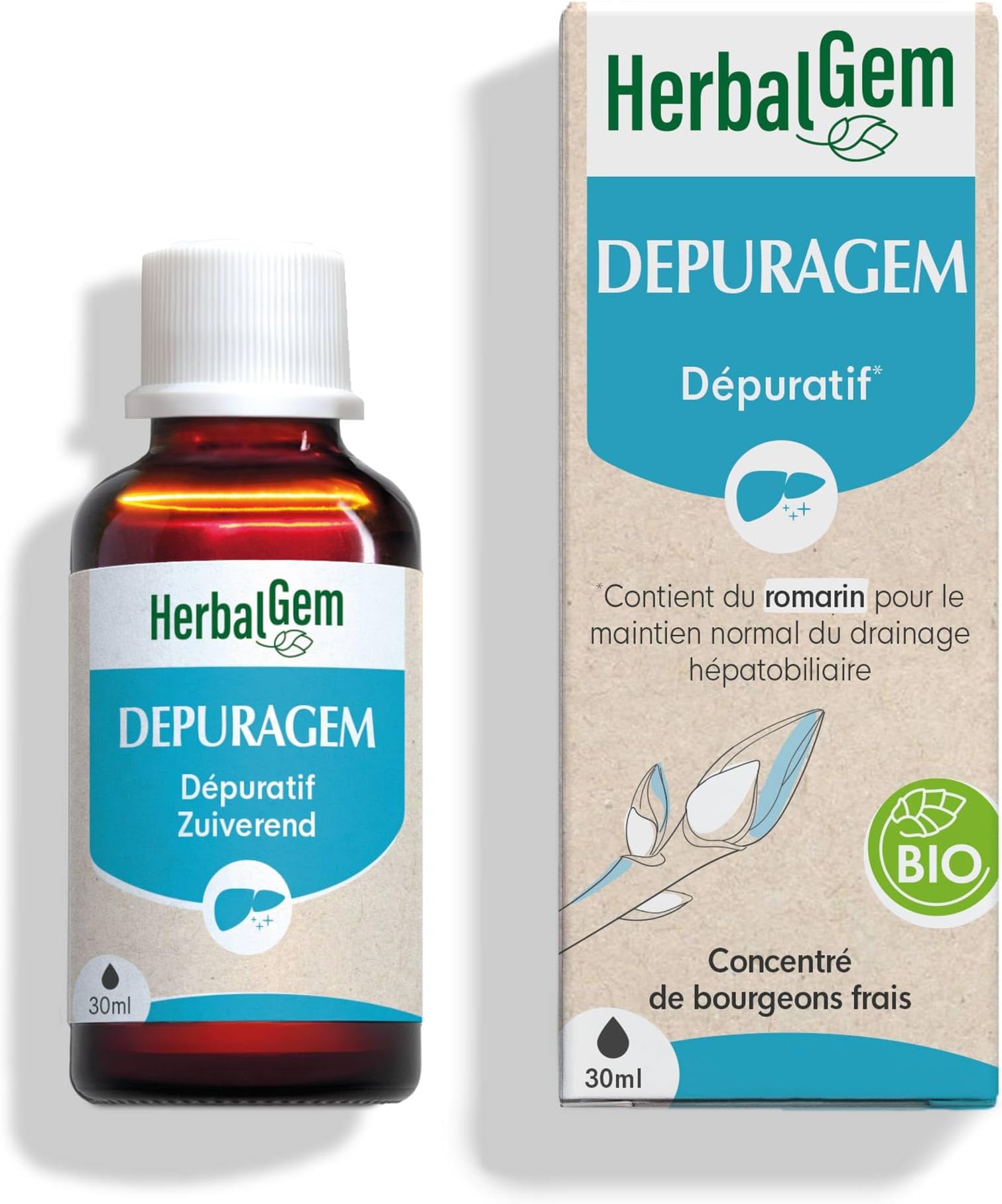 DEPURAGEM BIO | Promotes The Elimination of toxins | Gemmotherapy Complex Concentrated | 30 ML