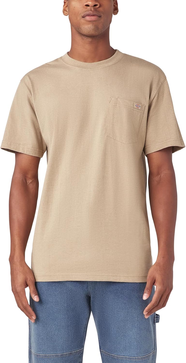 Dickies Men's Heavyweight Heathered Short Sleeve Pocket T-Shirt