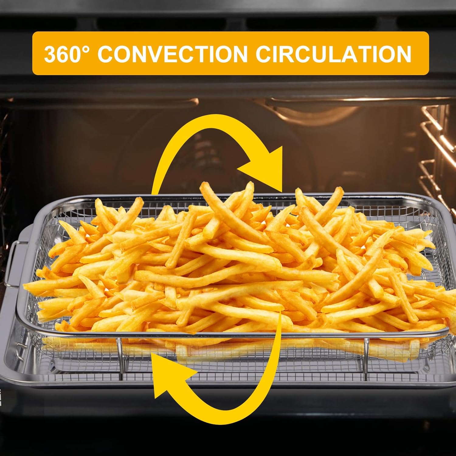 Crispy Fries in an Air Fryer Basket