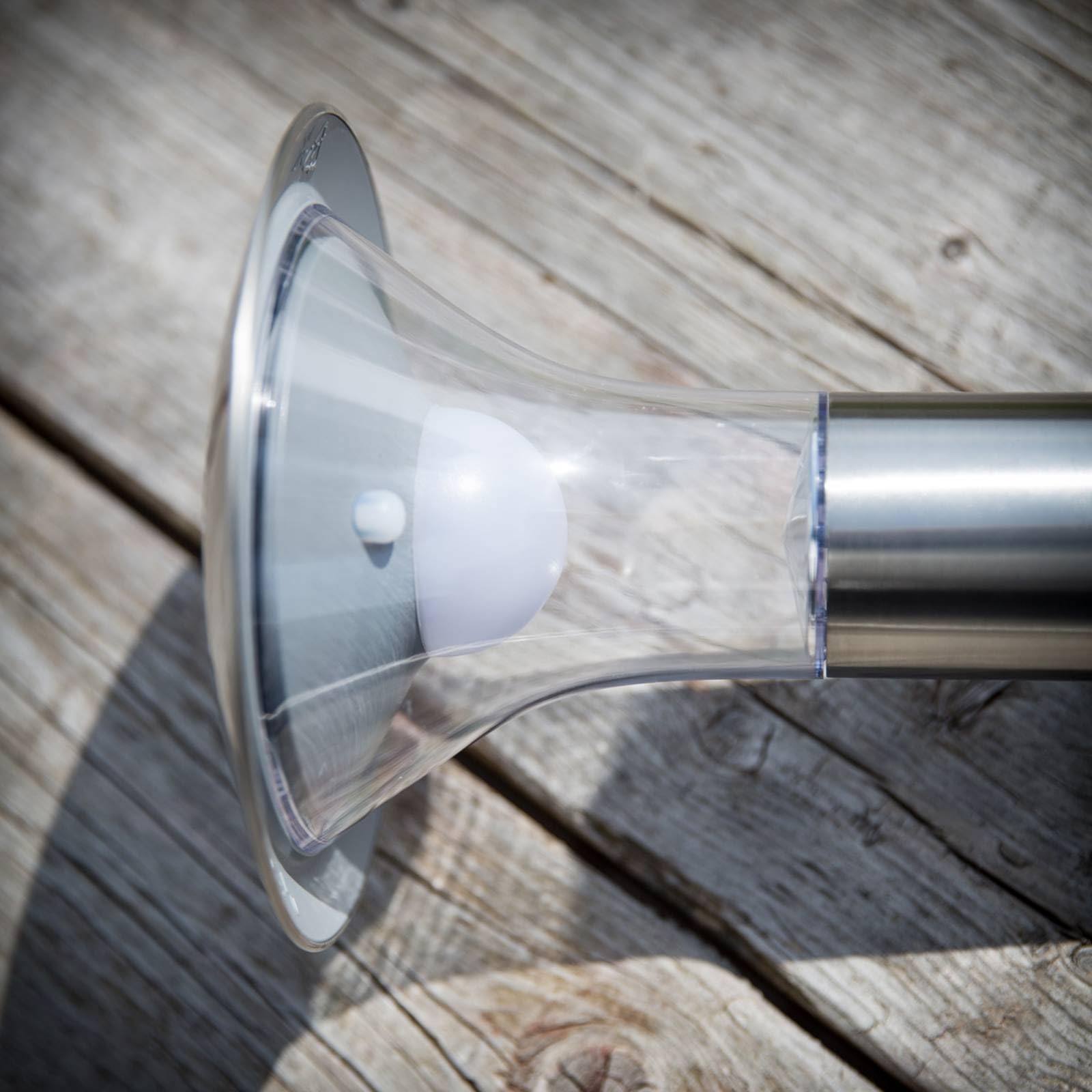 Lindby LED Solarleuchten Jolin (spritzwassergeschützt (Modern) in Alu aus Edelstahl (1 flammig,) - Solarlampe Solarleuchte Garten