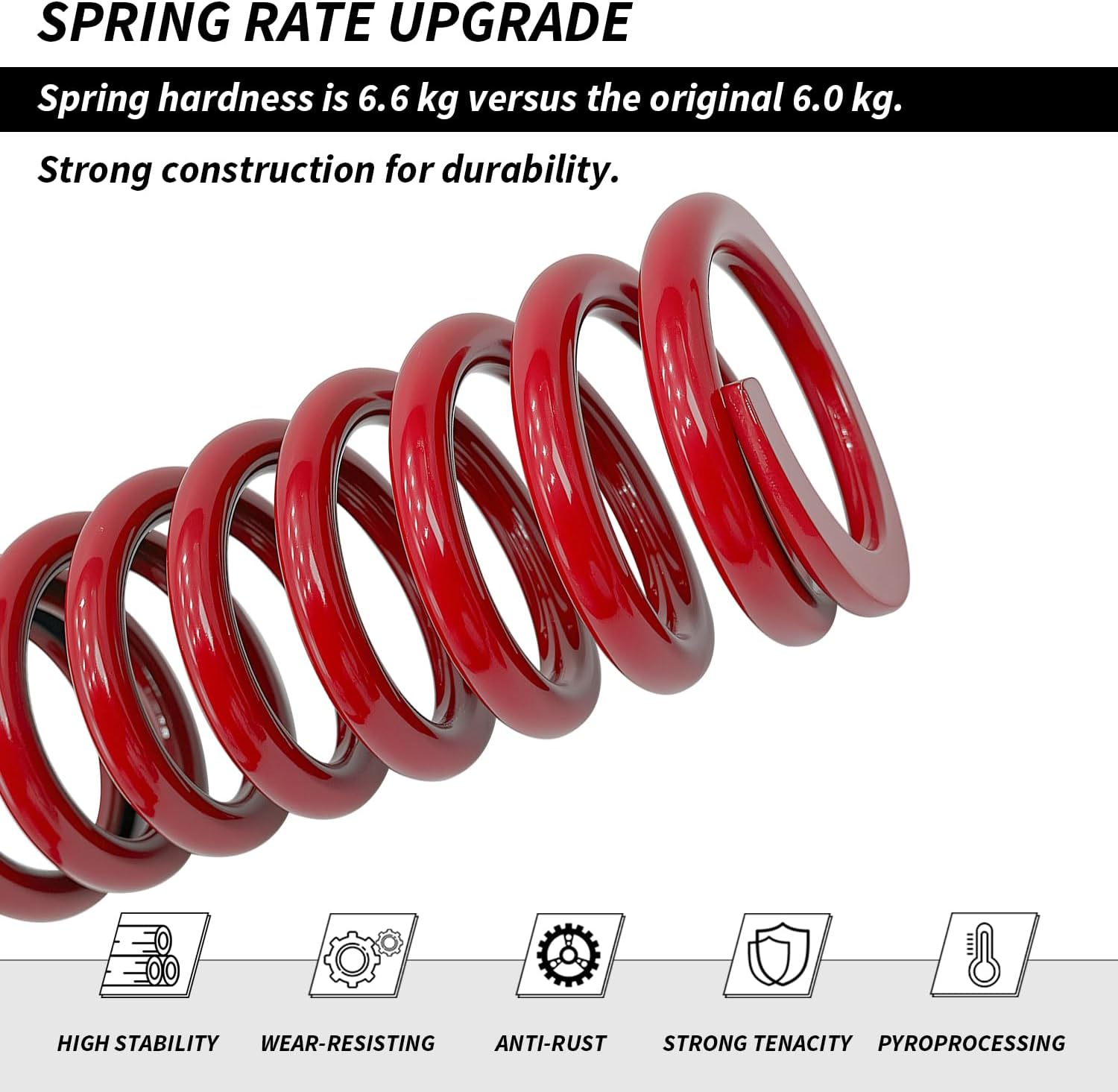 Rear Shock Absorber Motion Heavy Duty Spring for Yamaha TTR125 TTR125L TTR125E TTR125LE 2000-2008