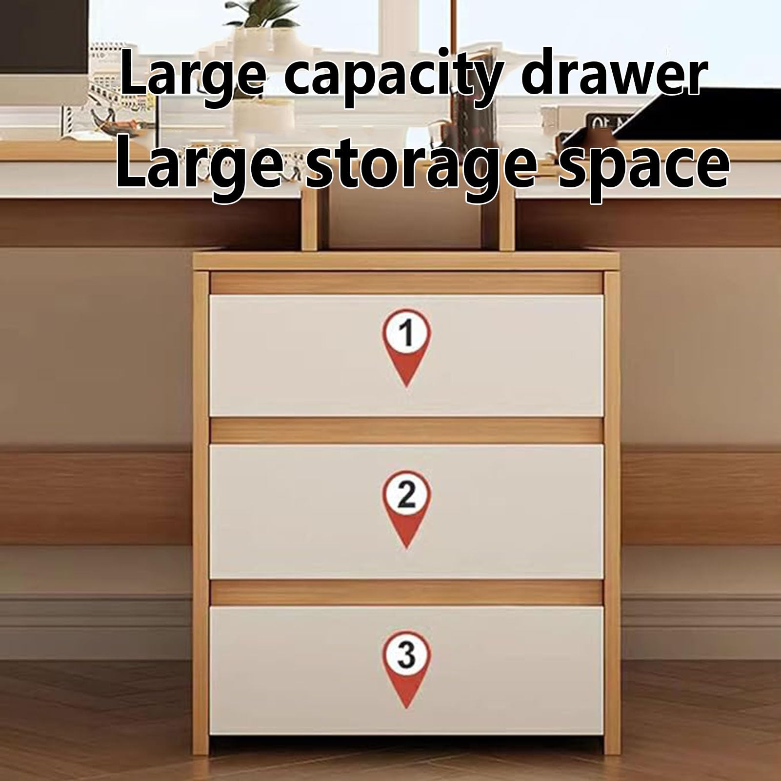 Postazione di lavoro doppia in legno con 3 cassetti portaoggetti per due persone casa ufficio scrittura marrone Dimensioni: 180 x 60 x 75 cm
