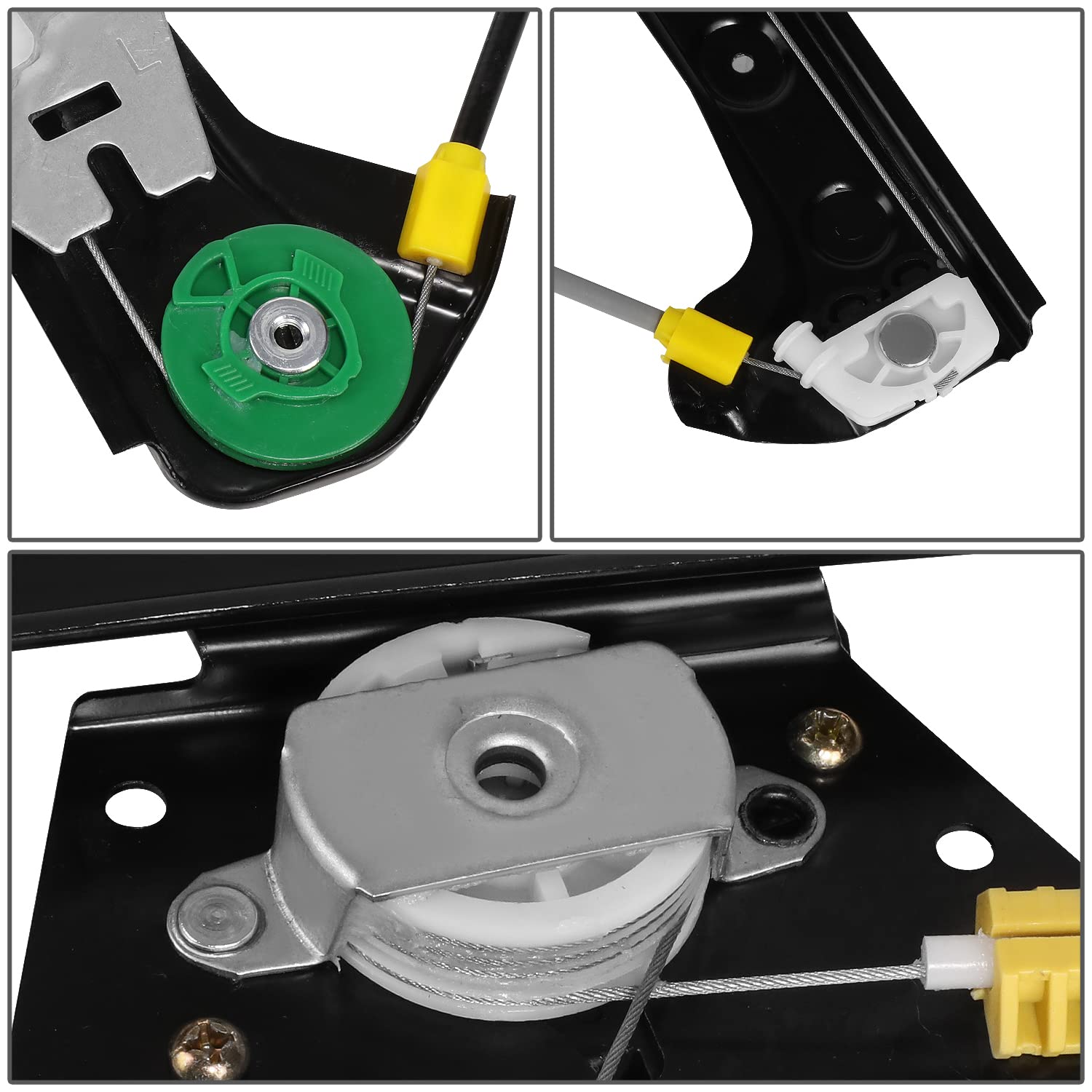 Auto Dynasty Factory Style Rear Power Window Regulator with Motor Assembly Compatible with BMW X5 00-06, Driver Left Side