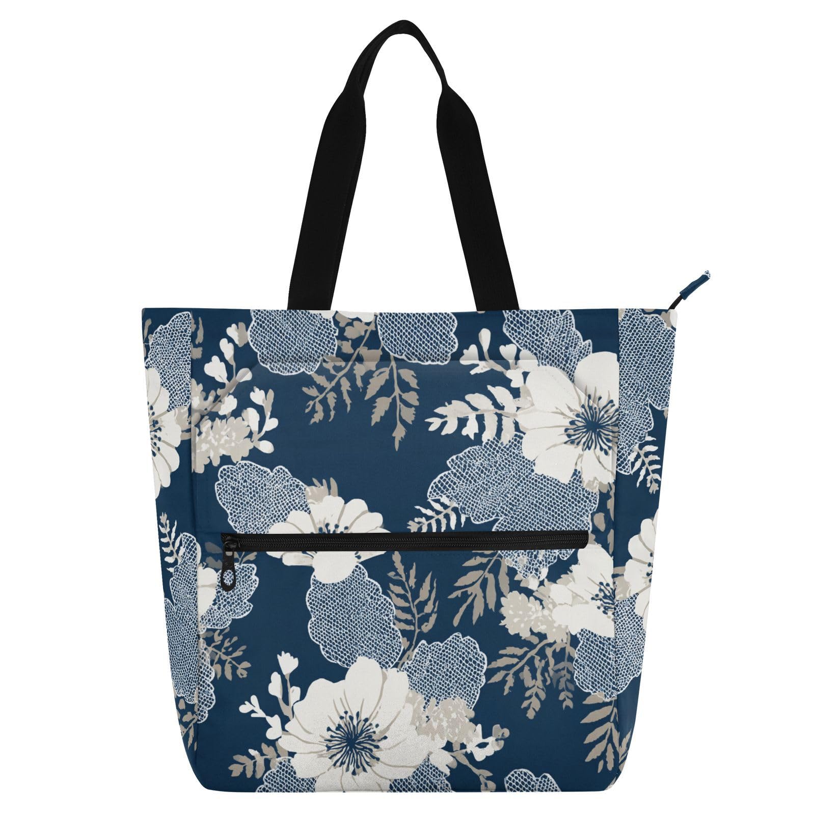 Bolsa resistente para profesores con bolsillo externo con cremallera y diseño bohemio 8