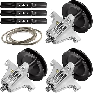 54 Inch Deck Rebuild Kit for Cub Cadet/MTD RZT L54KH S54 L54 S54KH for Craftsman Z6600, 3 Spindles 618-06978 918-06978, 3 Blade 942-05056 742-05056A, 148 5/8 Inch Belt 954-04329 754-04329