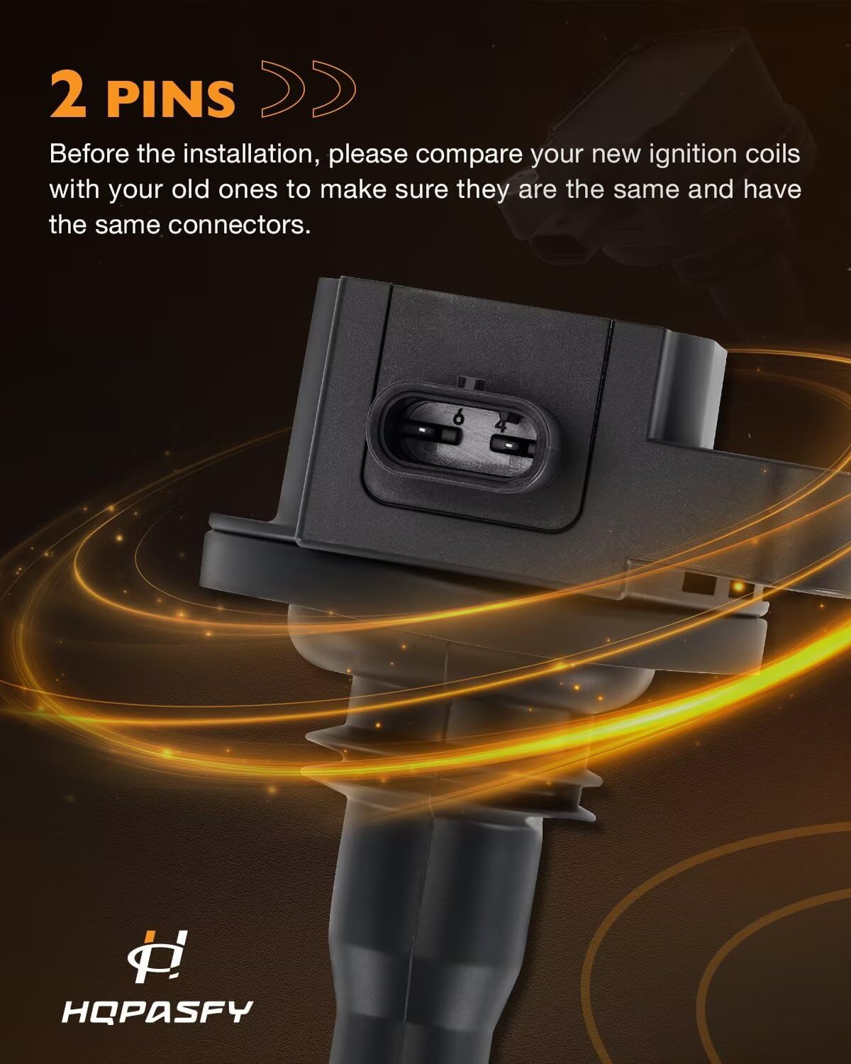 6 PCS UF825 Ignition Coil Pack Compatible with Ford 2020-2026 Explore, 2018-2025 F-150 3.3Gas, Ignition Coil Compatible with 2020-2021 Transit-150/250/350 3.5Gas, Replace# DG564 JL3Z12029A