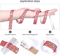 Vista 4 de Tiras autoadhesivas de diamantes de imitación, cinta de diamantes de imitación de 0.079 pulgadas con diamantes de imitación brillantes para teléfono