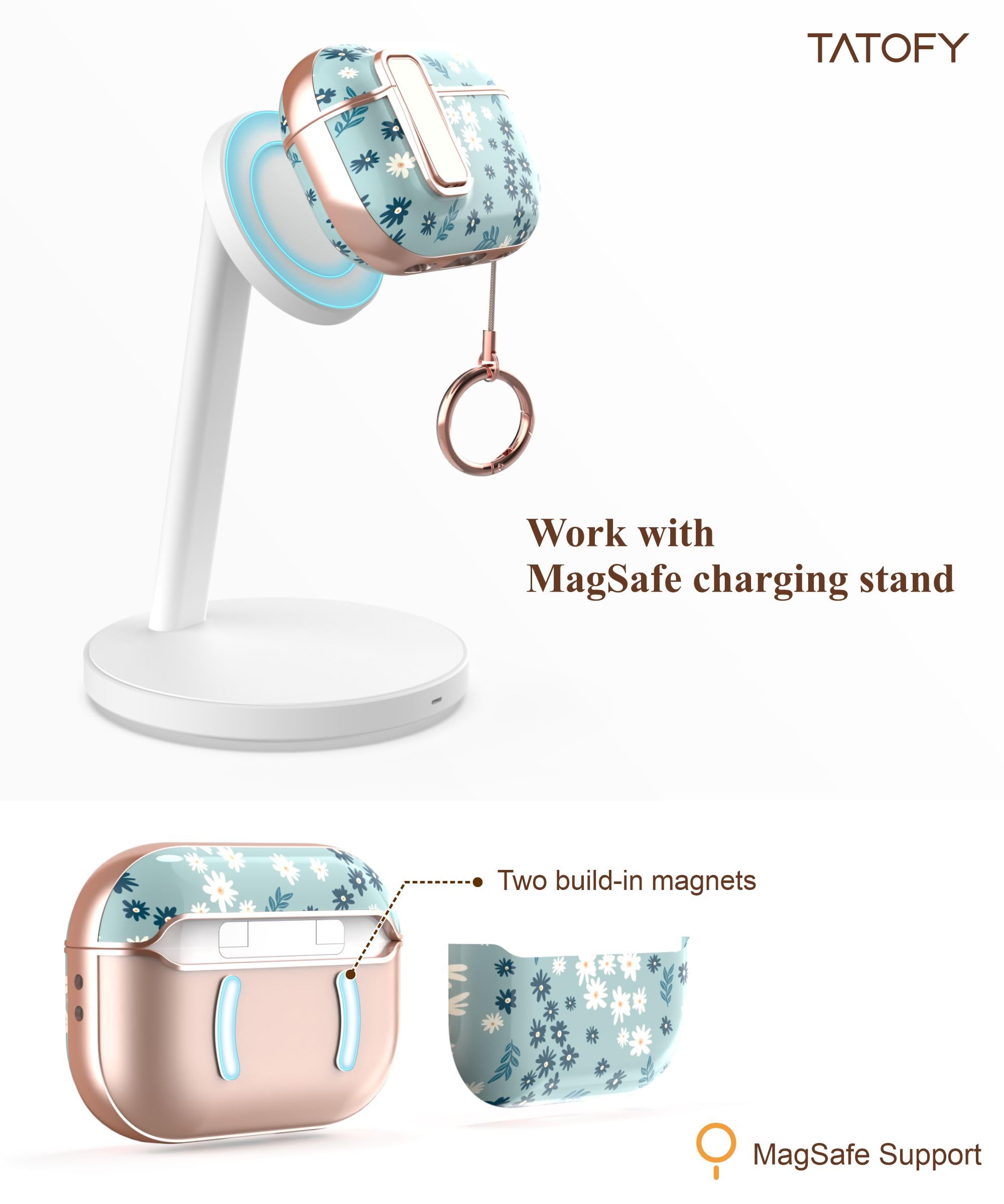 Wowwat - Funda Transparente Compatible Con AirPods Pro De 2ª/1ª Generación Con Kit De Limpiador