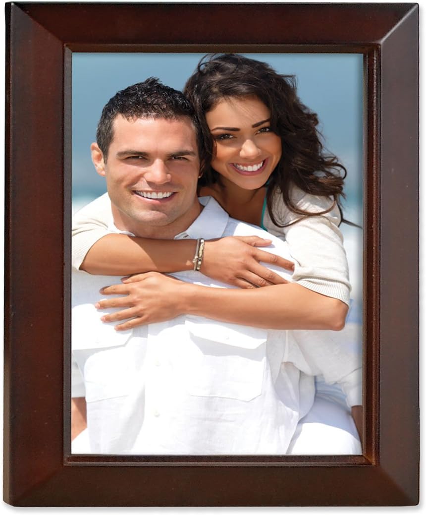Lawrence Frames Estero Collection, Walnut Wood 4 by 5 Picture Frame
