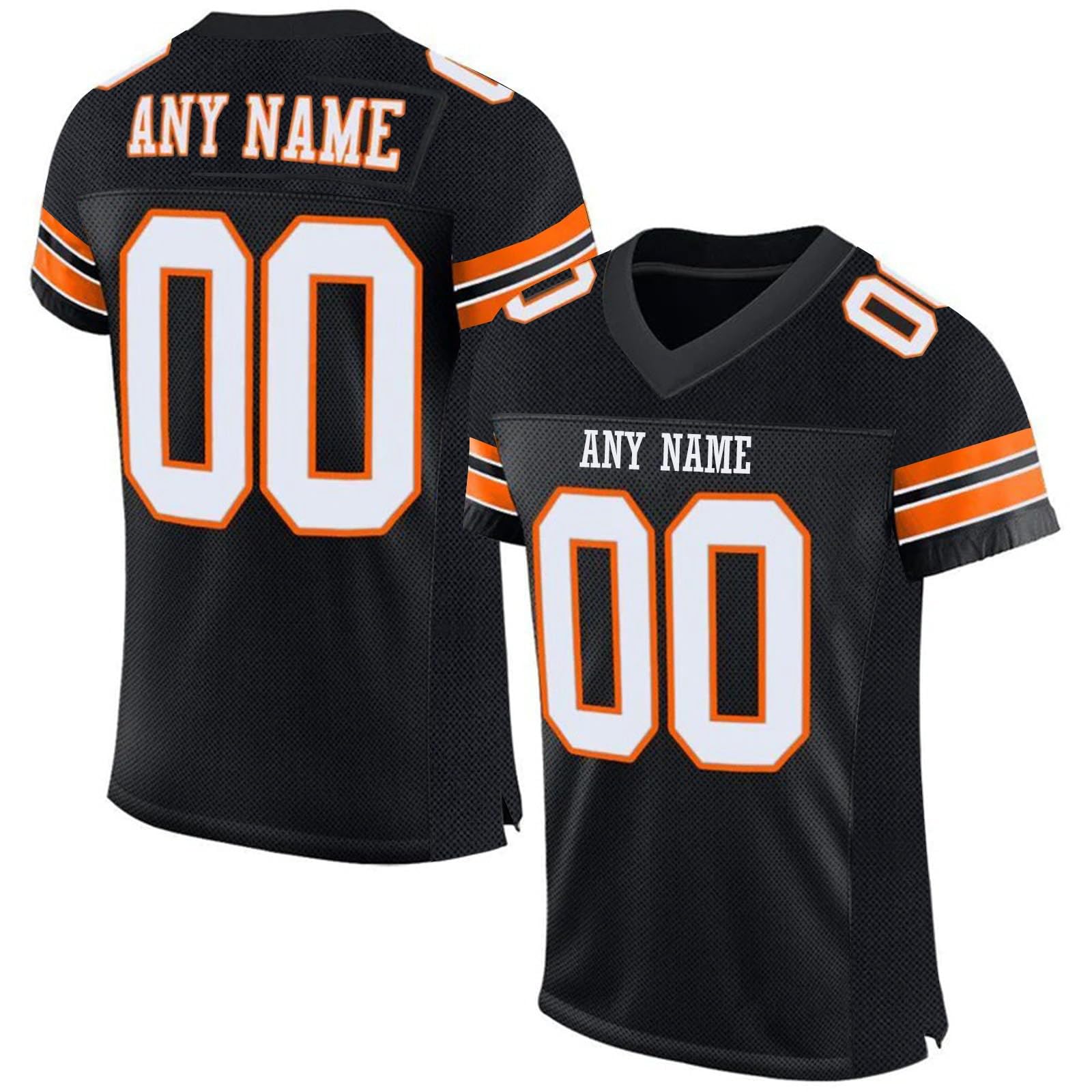 Mens American Football Jersey Personalized Sports T Shirt Quick Dry Breathable Short Sleeve Tee Shirt for Women Kids S-7XL