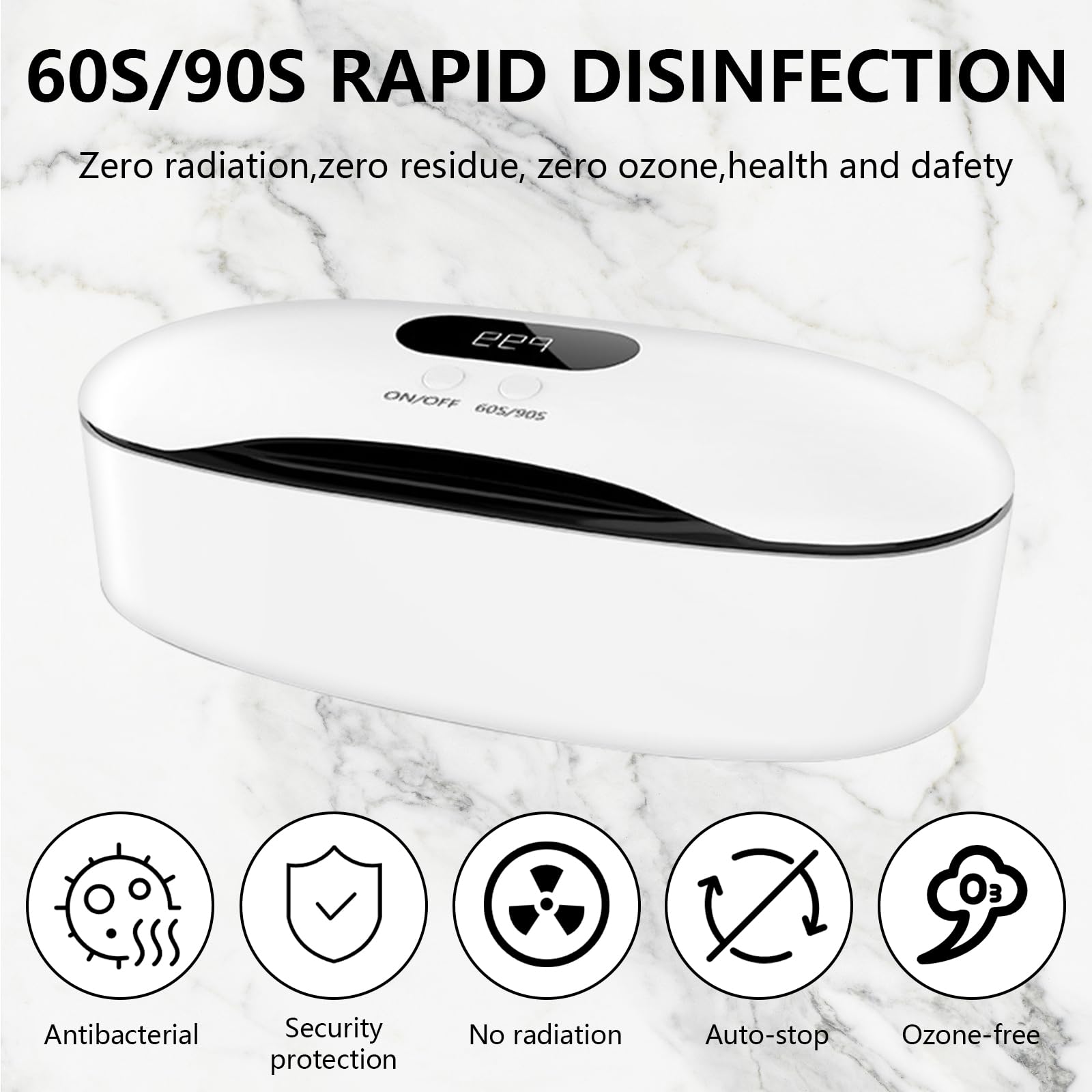 Esterilizador De Uñas Profesional, Esterilizador Uñas Alta Temperatura Uv Ozono Gabinete Desinfección Gabinete De Desinfección UV LED Herramienta Manicura Máquina Desinfección Para Salón De Belleza