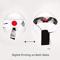 Vista 16 de Diadema reversible de guerrero, Bushido Hachimaki para karate, Halloween, sushi