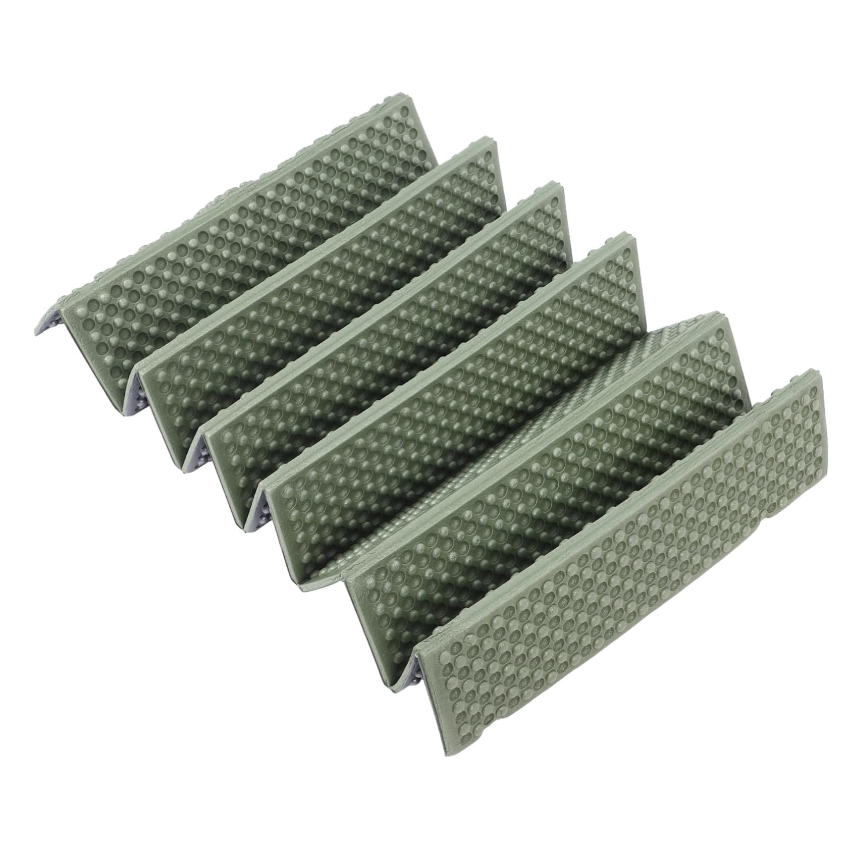 KOMBIUDA Outdoor Picnic Sitting Cushion Multi-Function Camping Cushion Folding Sleeping Mat Green Aluminum Foil Insulation