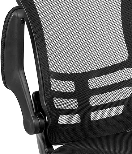 Miniatura 9 de Flash Furniture - Sillas de malla para oficina Malla Negra,negro, cuero, (Black LeatherSoft),https://www.amazon.com/dp/undefined