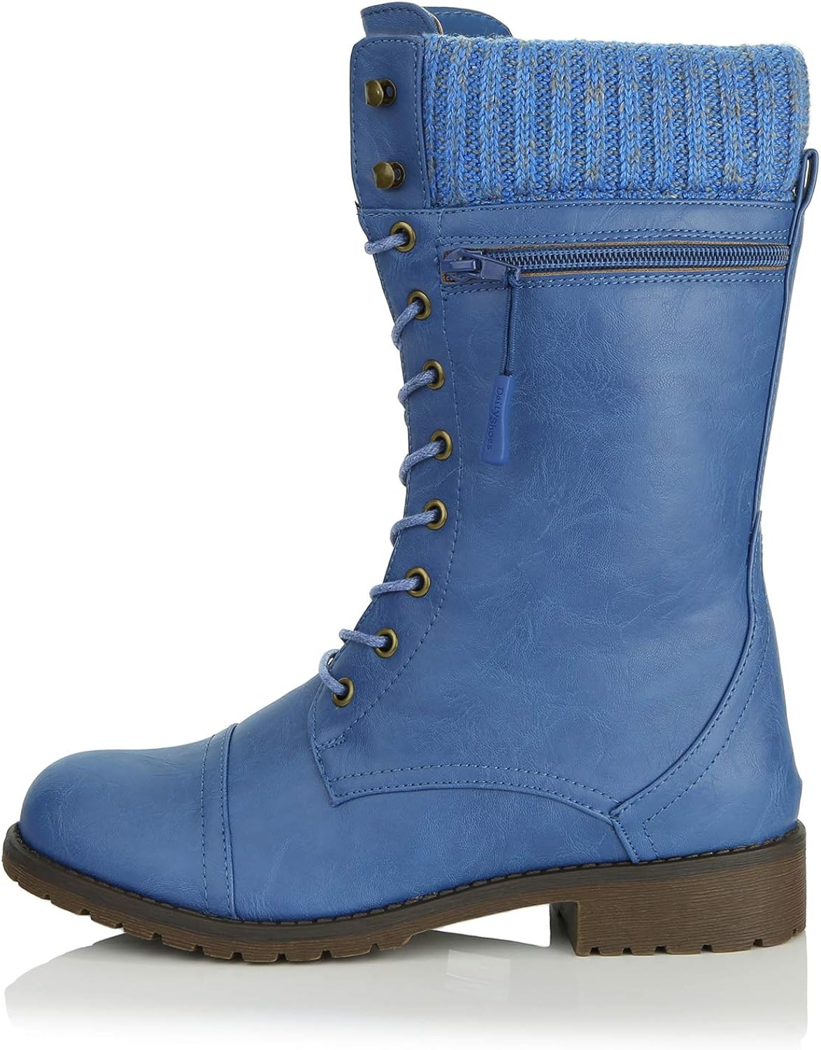 royal blue combat boots