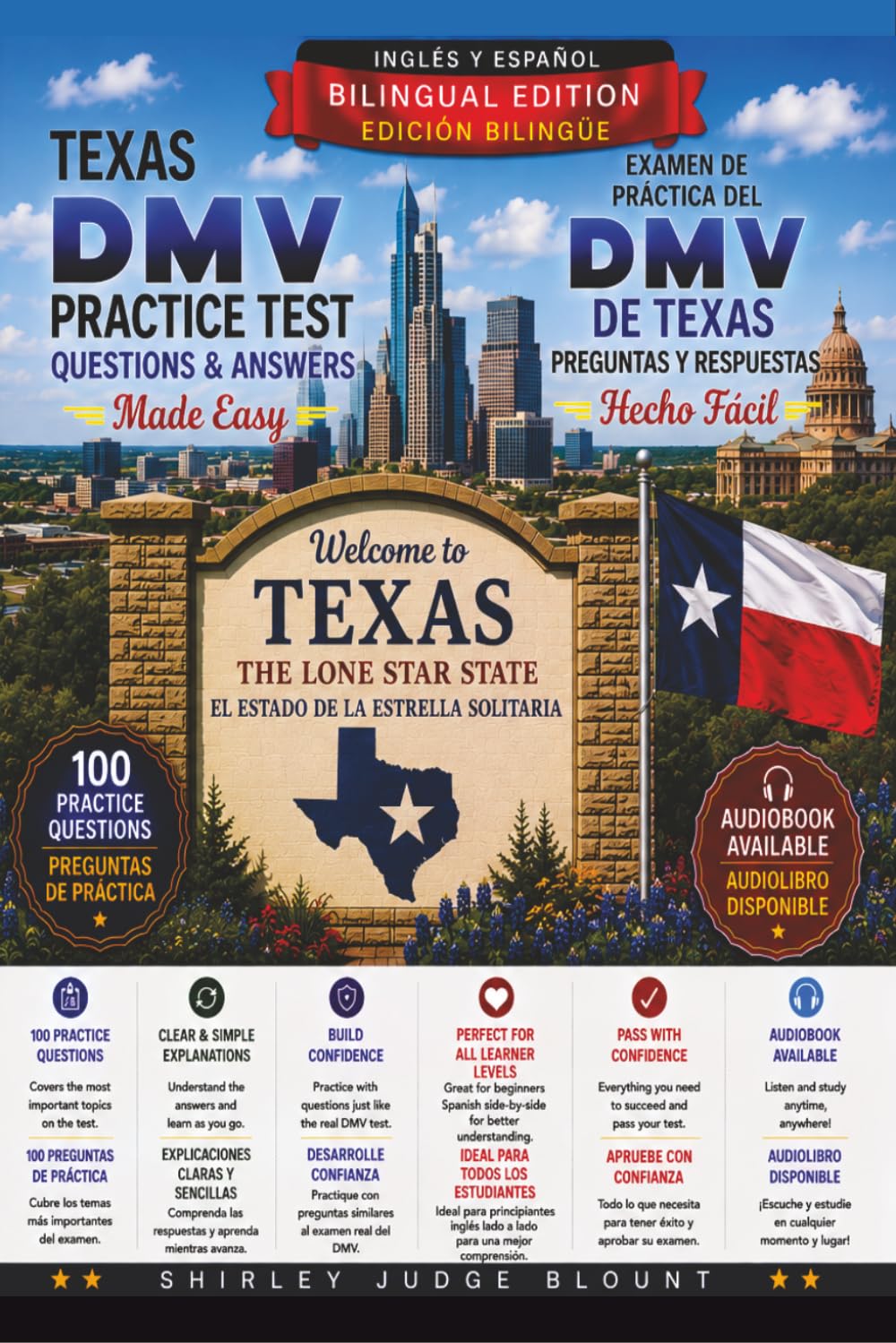 Texas DMV English Test Made Easy™: Driver’s License Written Test Study Guide with Practice Questions | English & Spanish Edition