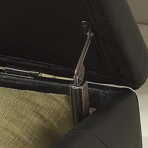 Miniatura 8 de AC Pacific Glam - Banco otomano tapizado de piel sintética de 38 pulgadas para entrada, pasillo, sala de estar y dormitorio, otomana tapizada de