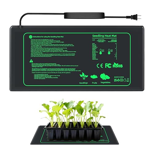 10"X20.75" Seedling Heat Mat Waterproof Plant Germination Heating Pad for