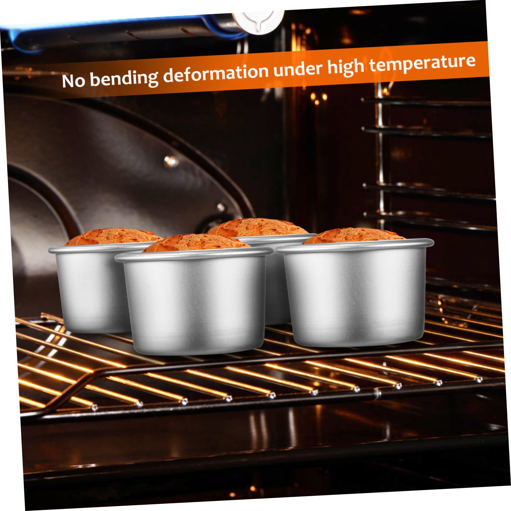 Ciieeo 20 Piezas Molde Redondo para Tartas con Desmontable Aluminio para Hornear Moldes Pequeños Antiadherentes para Pasteles Mousses y Chiffon Fácil Limpieza para Celebraciones