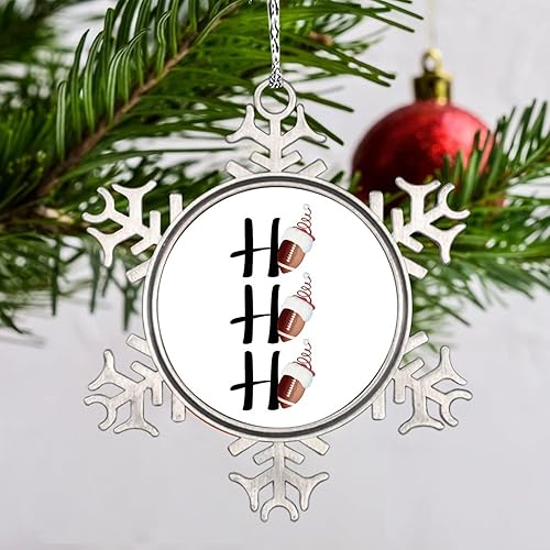 Vista 64 de Ho - Sombrero de voleibol de Navidad, adornos de copo de nieve, sombrero de Navidad, adornos de árbol de Navidad, adornos de Navidad personalizados