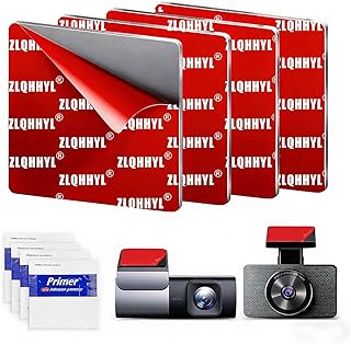 ZLQHHYL Double Sided Adhesive Pads Heavy Duty, 16Pcs 2 in Squares Heat Resistant UltraSticky Strong Hold Mounting Tape for Car Home Outdoor Use