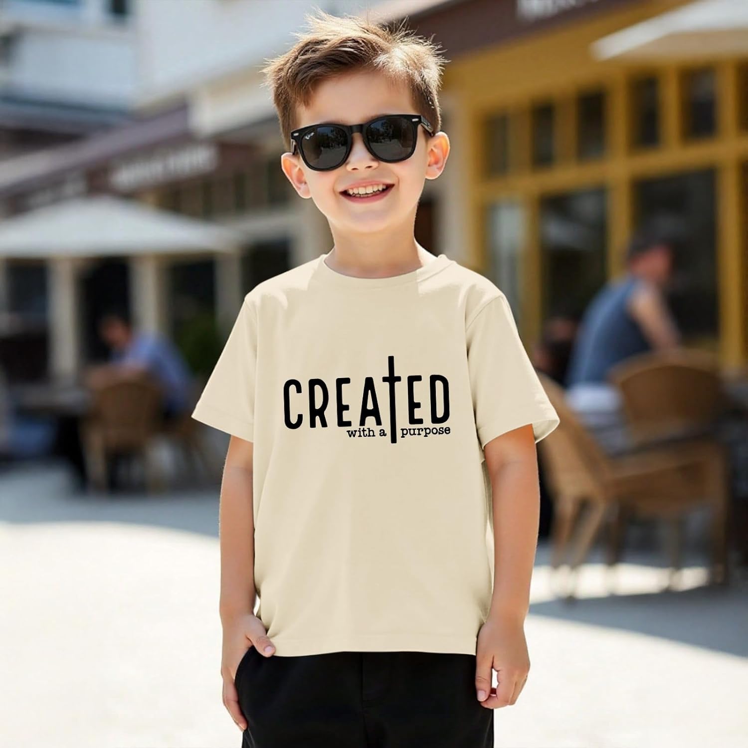 KEEVICI Christian Faith Shirts for Boys Jesus Bible Verse God Shirt Kids Graphic Tees Religious Inspirational Cotton Tshirts - Image 3