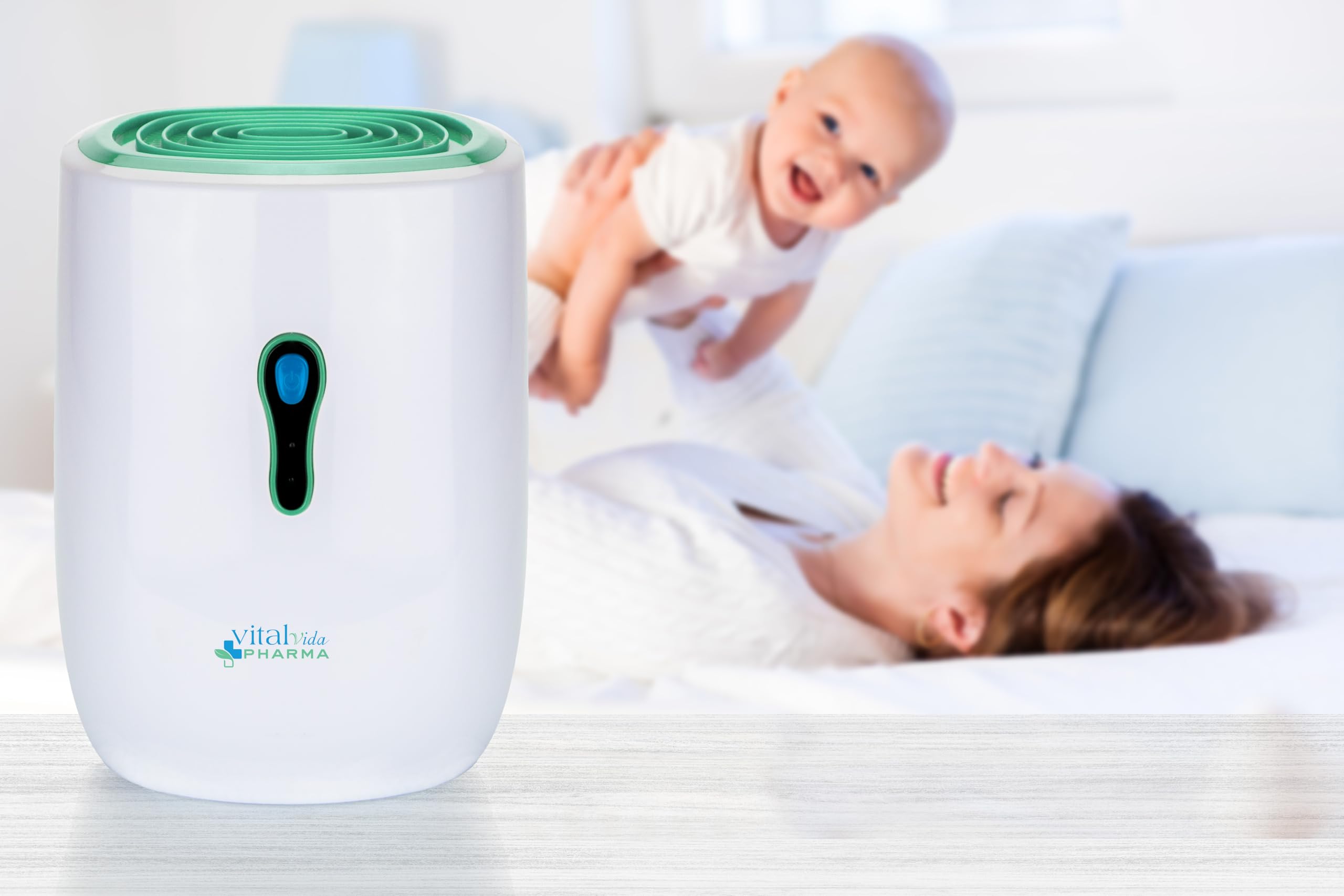 JOCCA - Deshumidificador Compacto de 750ml, Deshumificador/Elimina la Humedad, Bacterias y Hongos/Apagado Automático/Antihumedad
