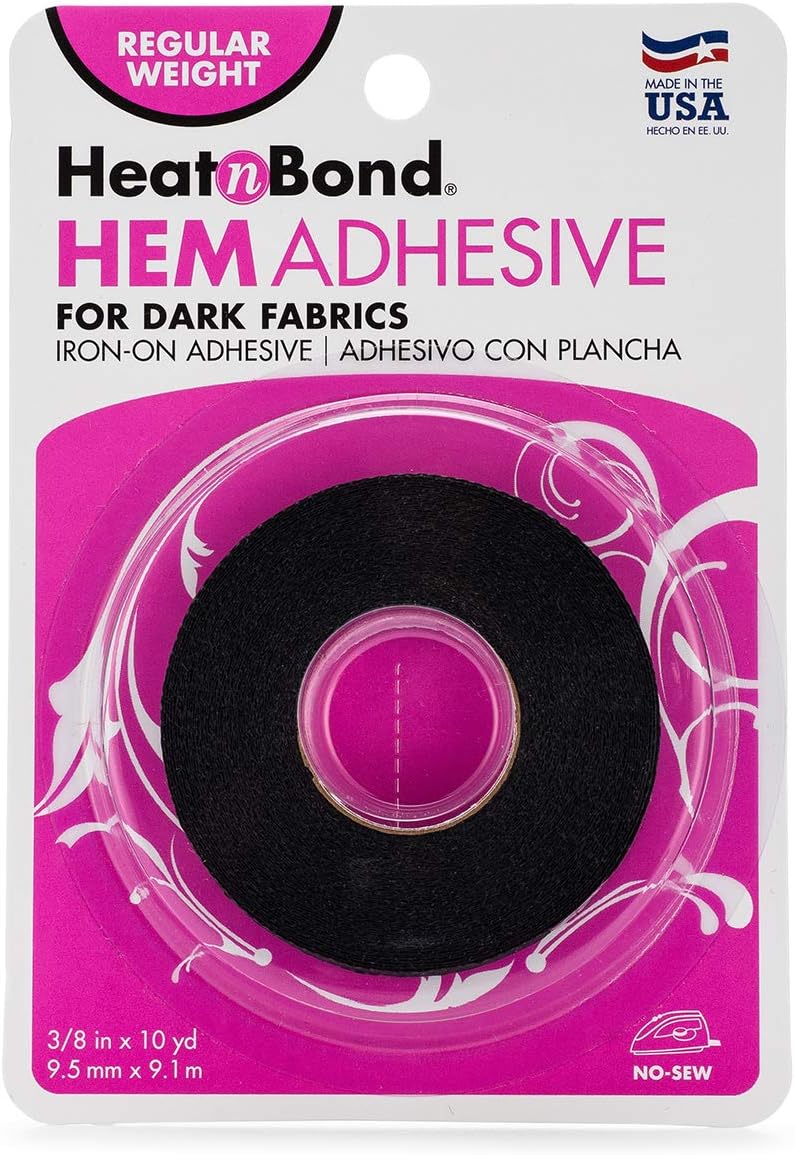Hem Iron-On Adhesive, Regular Weight, Black
