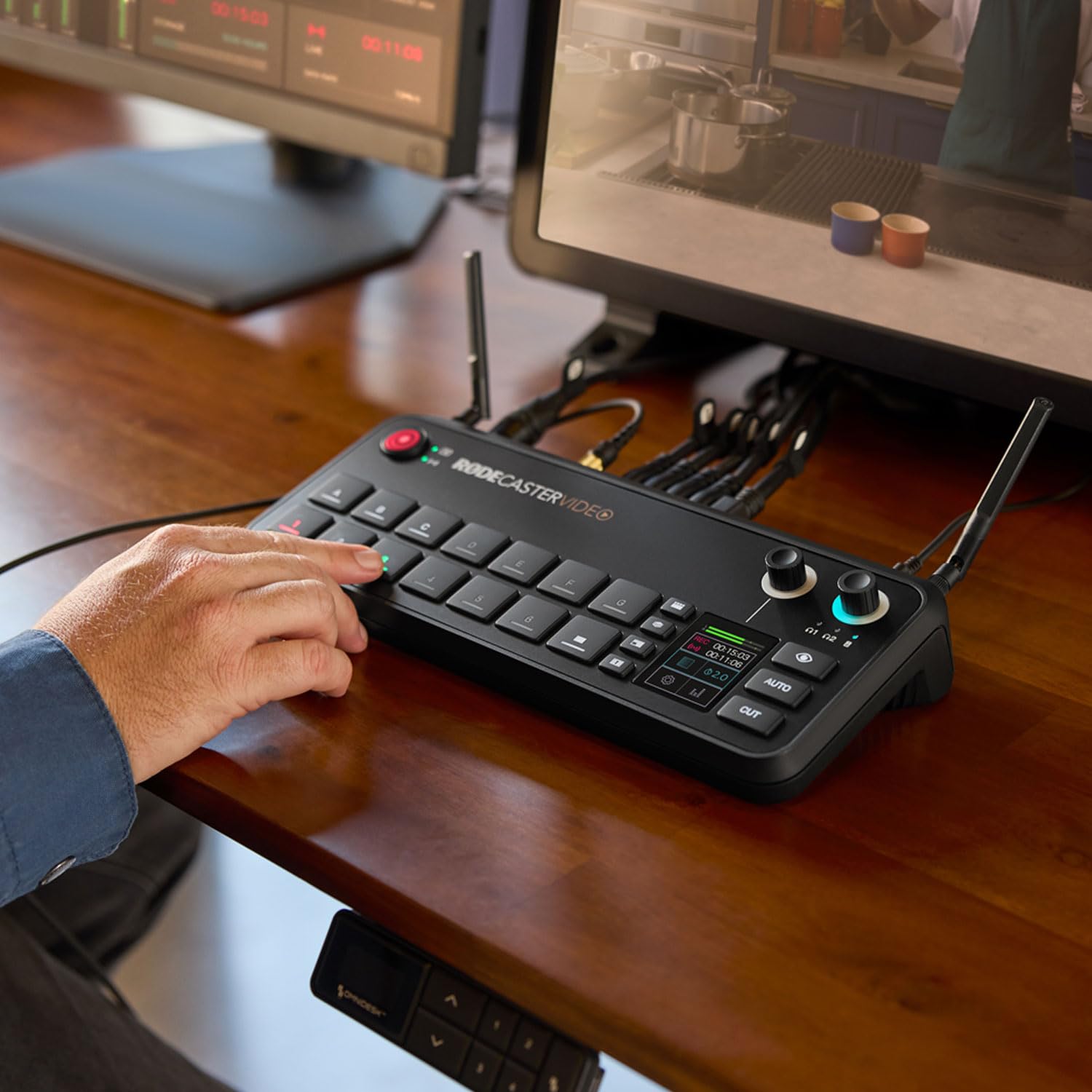 Rode Rodecaster - Console video per produzione audio e video con supporto keepdrum, colore: Argento