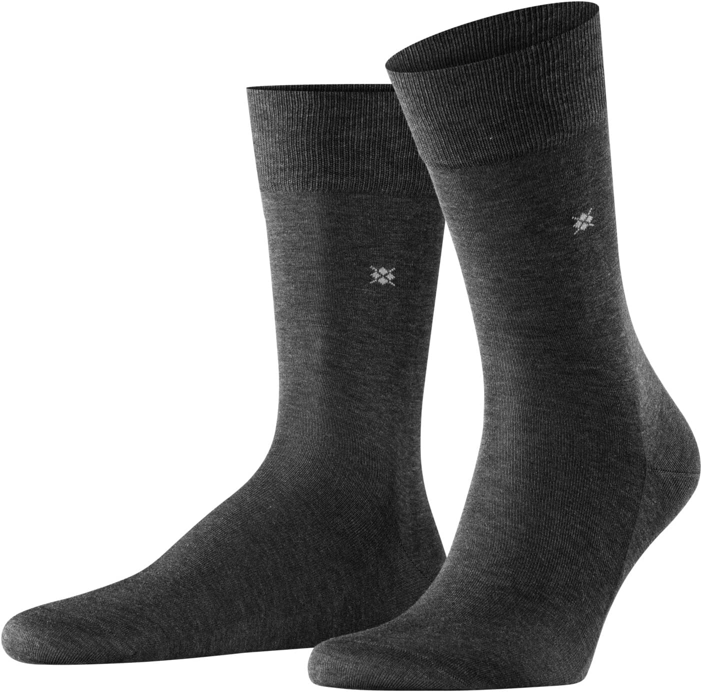 Burlington Cardiff Calzini Lunghi Uomo In Cotone Mercerizzato – Grigio (Steel Melange) – Taglia Unica 40-46 – Modello 21736 - 3