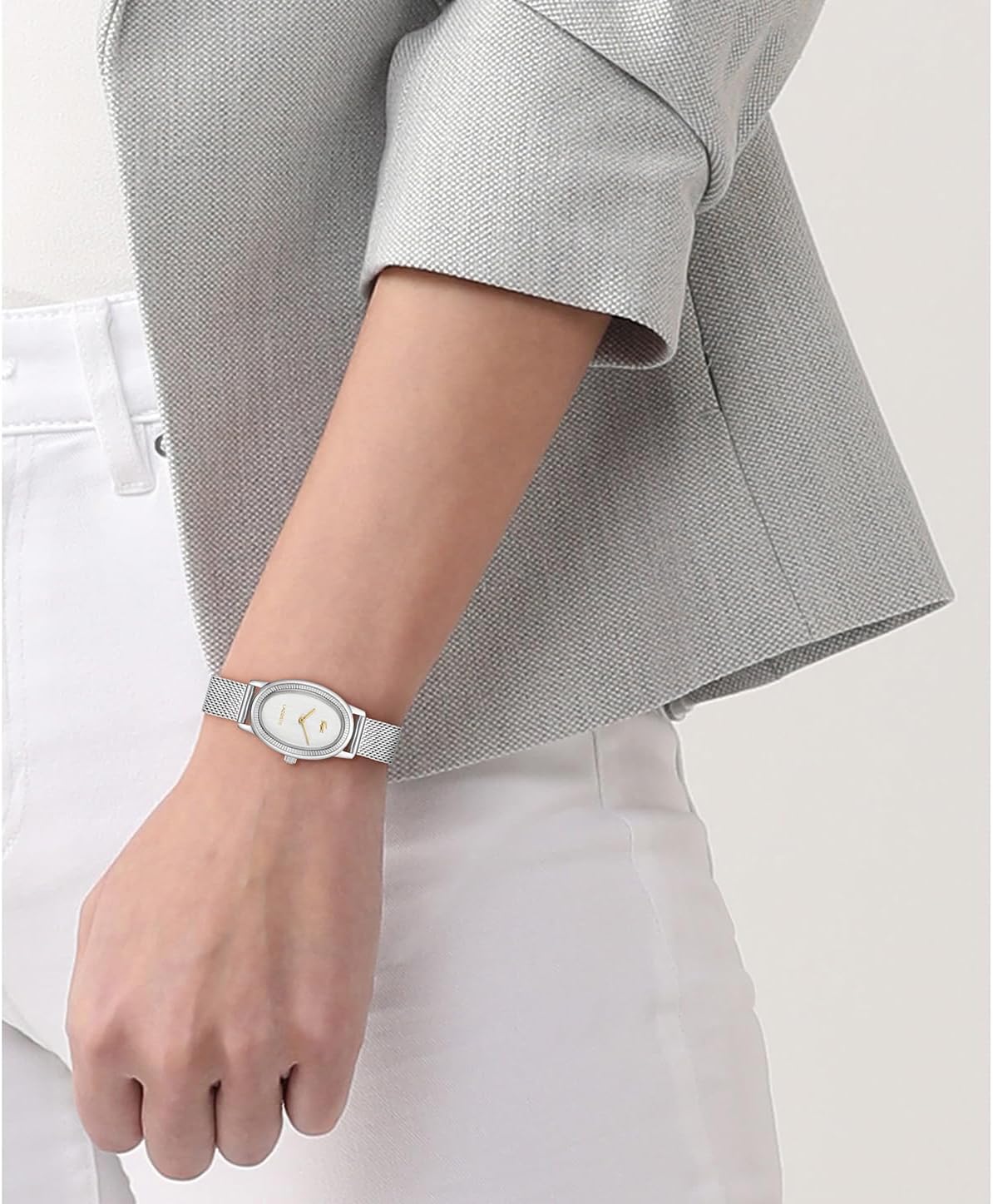 Lacoste Parisienne Women's 2H Watch – Oval Case, Fluted Bezel, Quartz Movement, Double Wrap Smooth Leather Strap, Chic and Minimalist Design - Gift for Her - Image 5